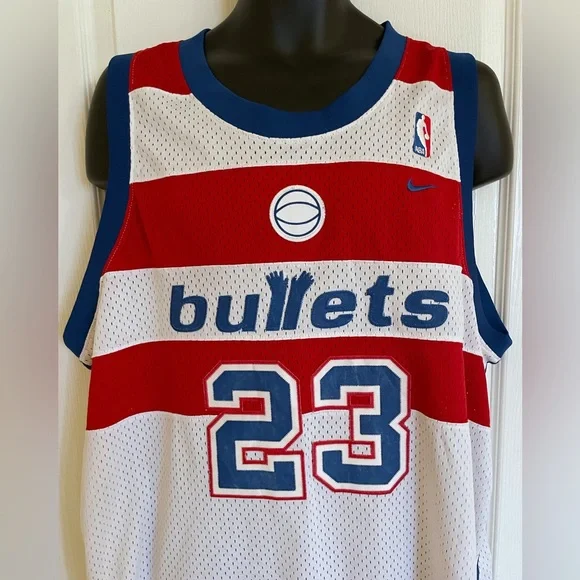 Michael Jordan Washington Bullets 2002/03 throwback game issued jersey, 2XL - Picture 3 of 15